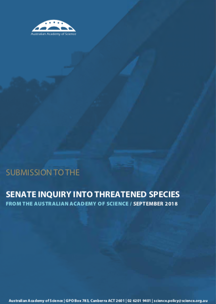 Submission—Inquiry into Australia’s Faunal Extinction Crisis